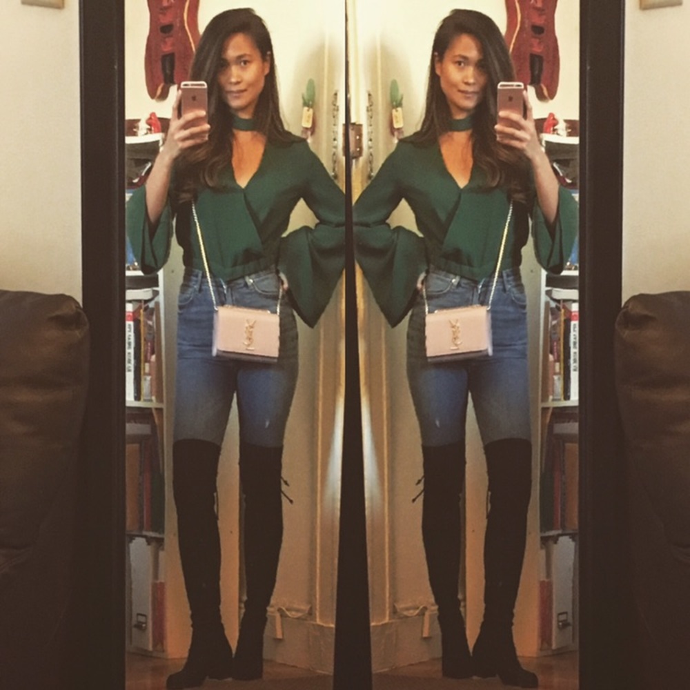 Zara Wide Sleeves Top